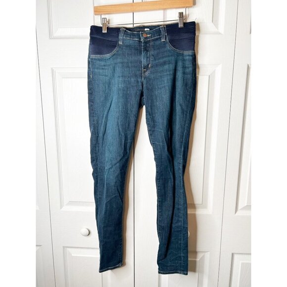 7 For All Mankind Mama J Eco Sublime Blue Skinny Maternity Jeans Women's Size 29 - Picture 1 of 14